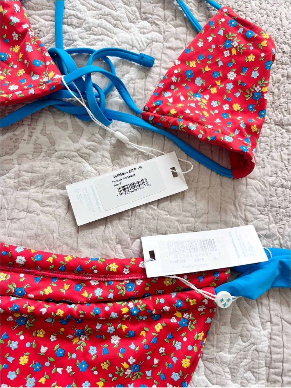 NWT Frankie’s Bikinis Seaside Farm Bikini Set